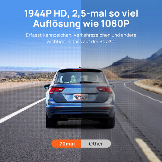 70mai Dashcam A500S - 1944P HD