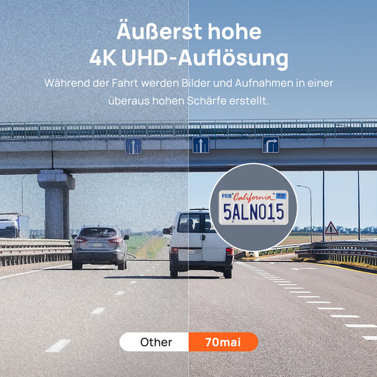 70mai Dashcam A800S - 4K UHD