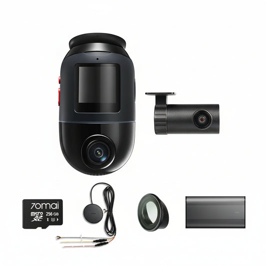 4K Omni Bundle: Front Cam + Rear Cam + Memory Card + Hardwire Kit + CPL Filter + Battery Pack