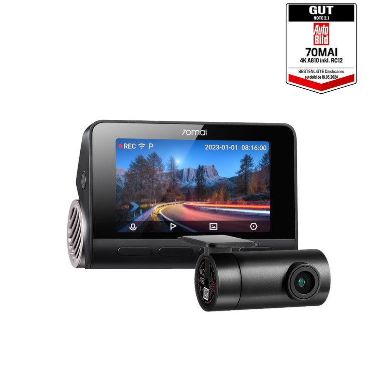 70mai A810 Dash Cam 4K HDR Sony Starvis 2 IMX678 Dual-channel Optional