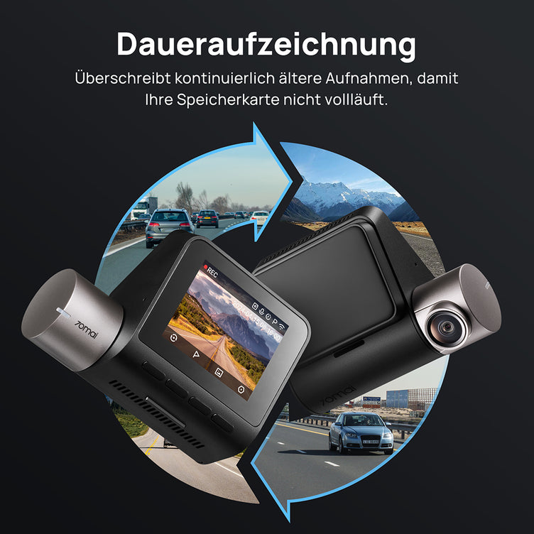 70mai A510 Dash Cam 2.7K Ultra Full HD Dual-channel Optional