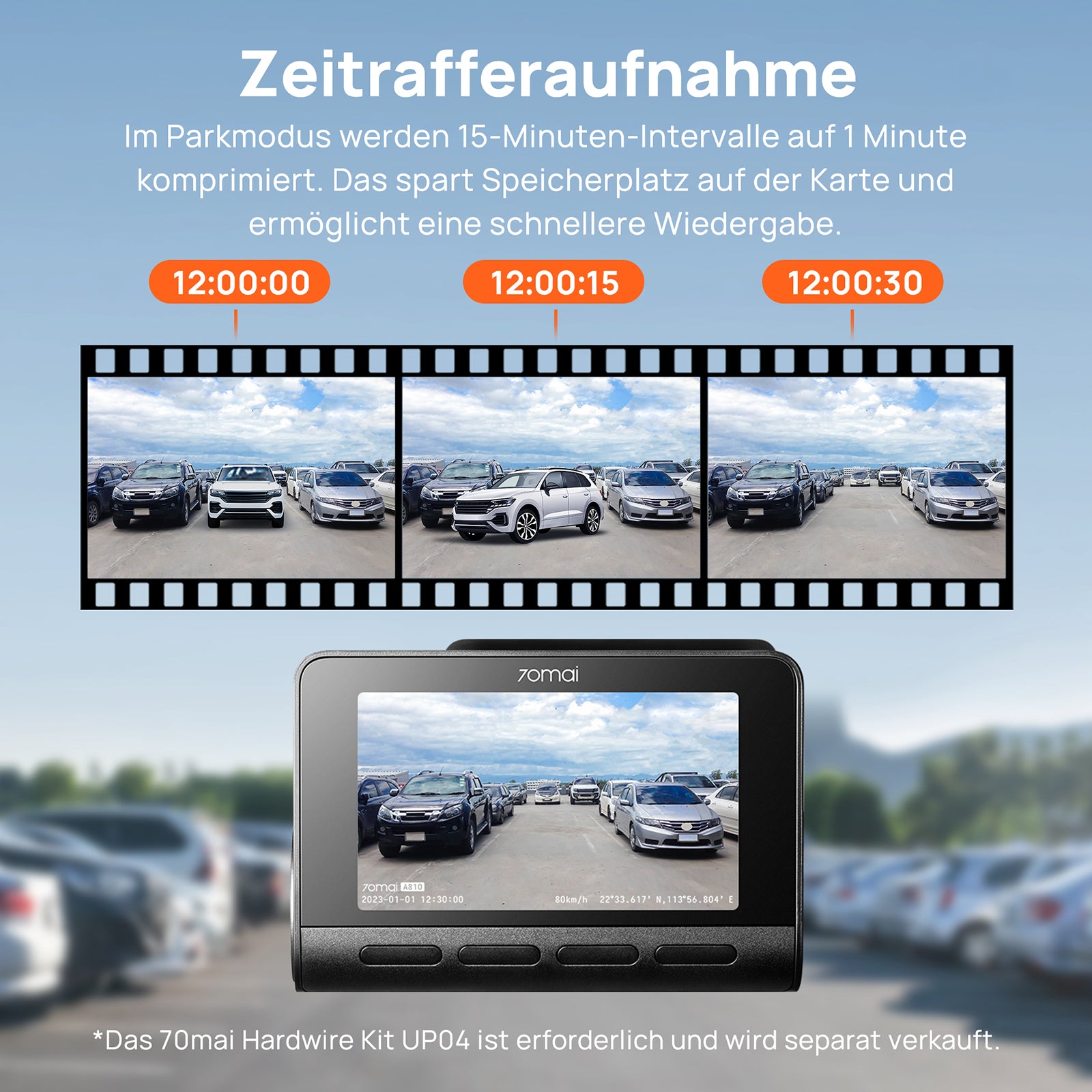 70mai A810 Dash Cam 4K HDR Sony Starvis 2 IMX678 Dual-channel Optional