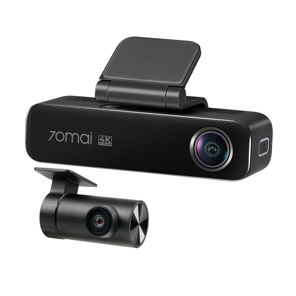 70mai Dash Cam 4K M800 with Built-In eMMC, Dual Sony STARVIS 2, HDR Recording, 4G LTE & Compact Design