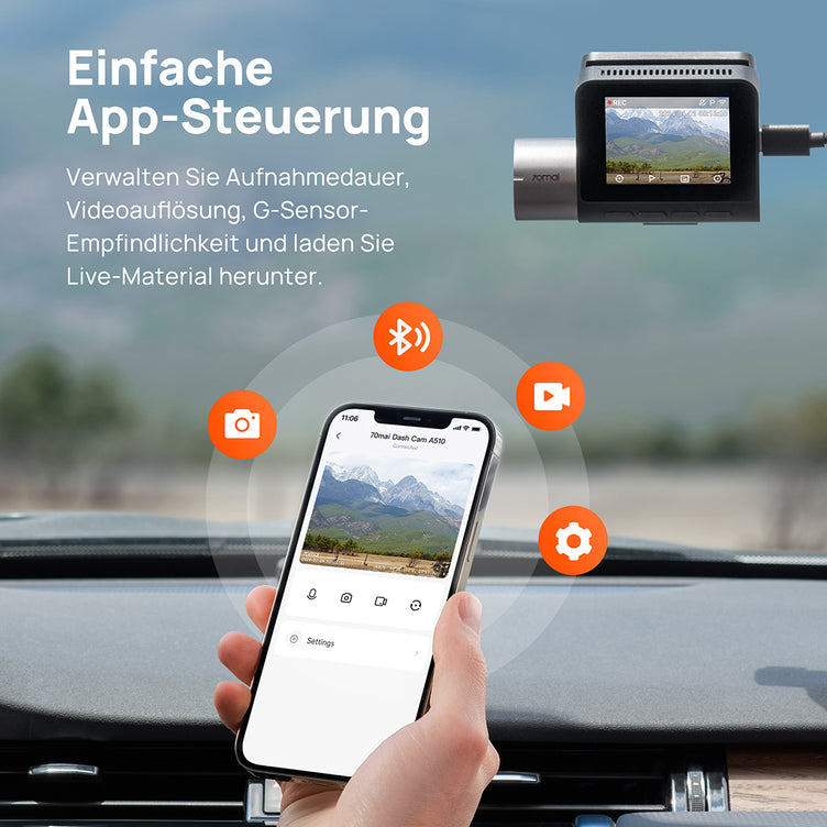 70mai Dashcam A510 - APP