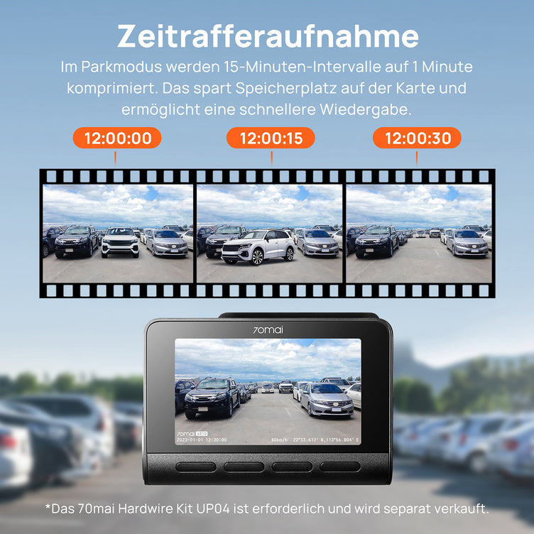 70mai Dashcam A810 - time-lapse-recording