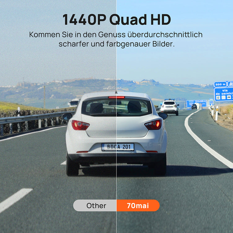 70mai A400 Dash Cam 1440P Quad HD with 2